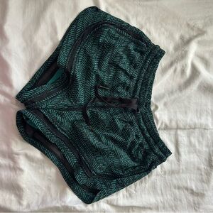 lululemon athletica Green and Black Athletic Shorts